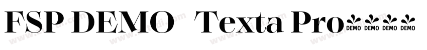 FSP DEMO   Texta Pro字体转换